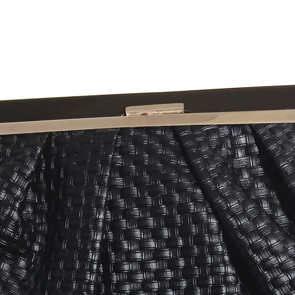 Aldo Vintage Woven Vegan Leather Large Magnetic Clutch - Picture 5 of 10